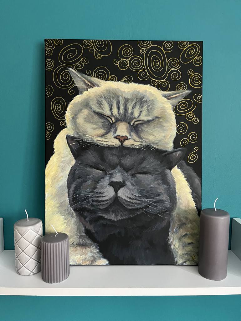 Original Abstract Animal Painting by Alona Vakhmistrova