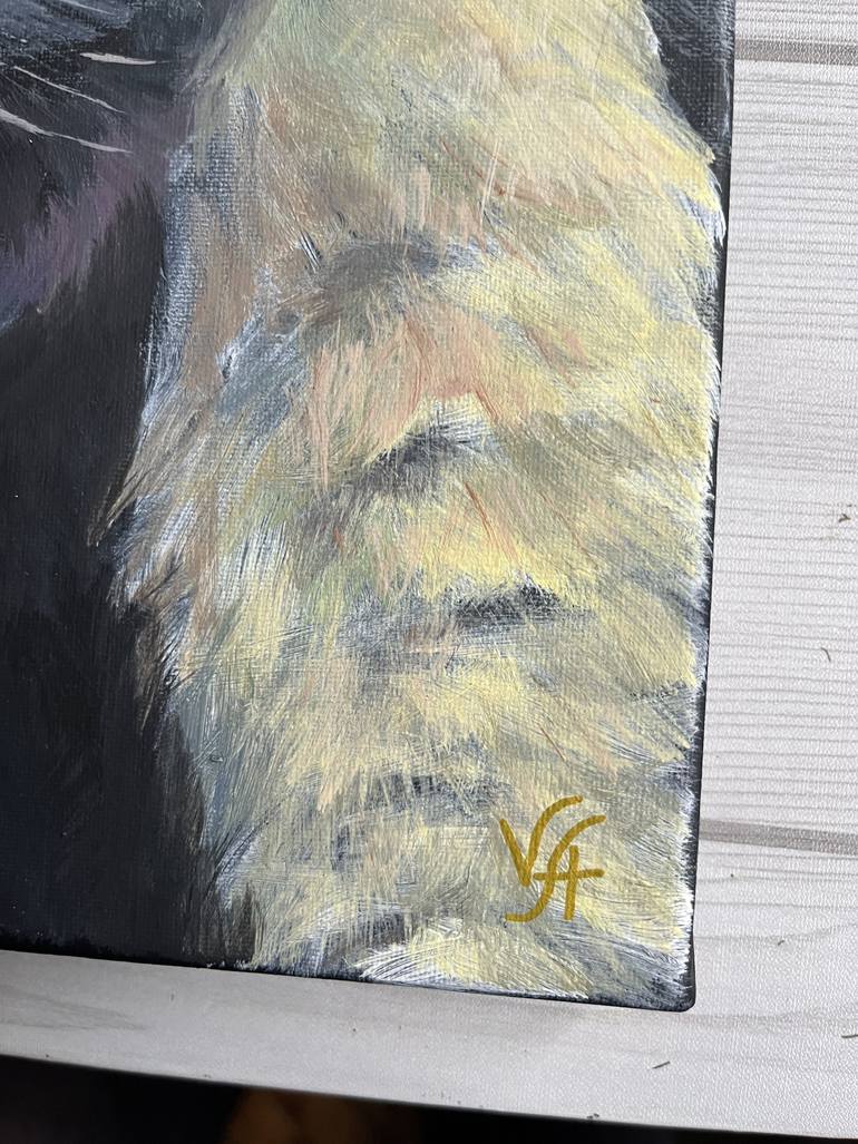 Original Abstract Animal Painting by Alona Vakhmistrova