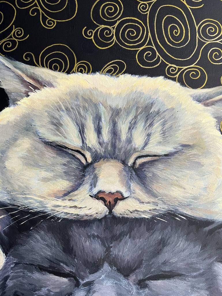 Original Abstract Animal Painting by Alona Vakhmistrova