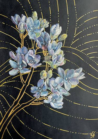 Print of Abstract Floral Drawings by Alona Vakhmistrova