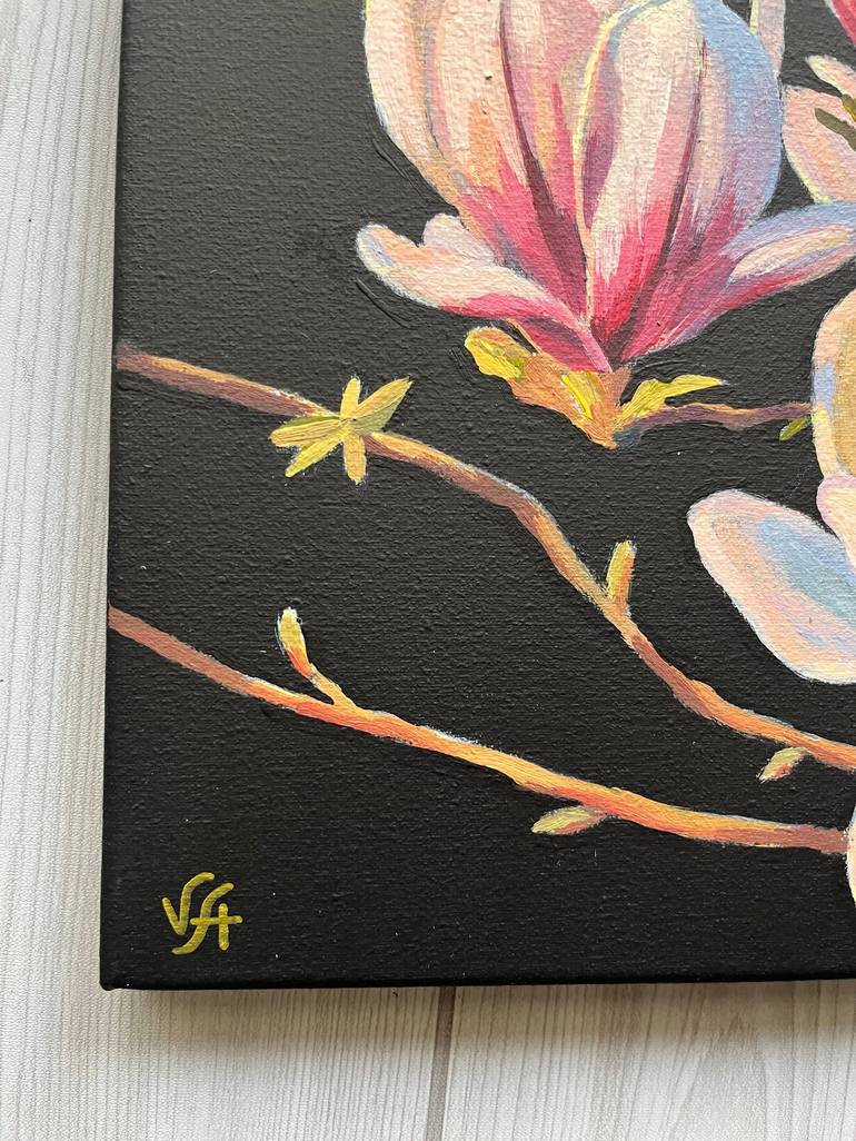 Original Fine Art Floral Painting by Alona Vakhmistrova