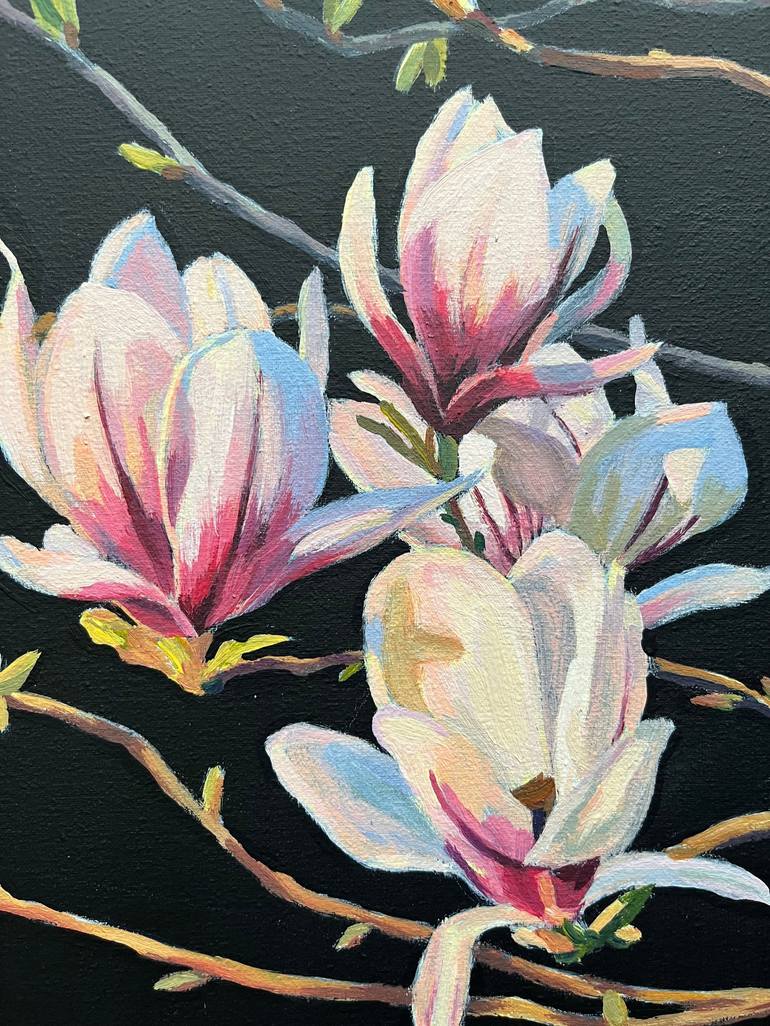 Original Fine Art Floral Painting by Alona Vakhmistrova