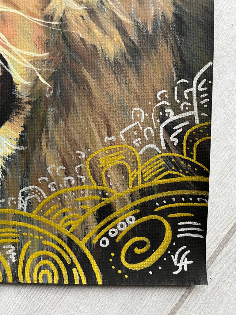 Original Abstract Animal Painting by Alona Vakhmistrova