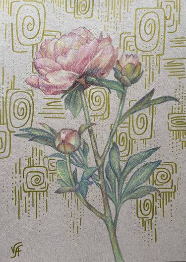 Original Floral Drawing by Alona Vakhmistrova