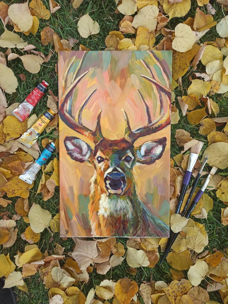 Original Impressionism Animal Painting by Alona Vakhmistrova