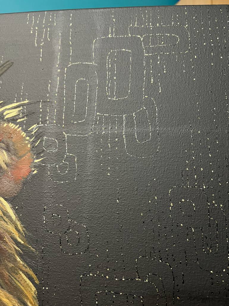 Original Abstract Animal Painting by Alona Vakhmistrova
