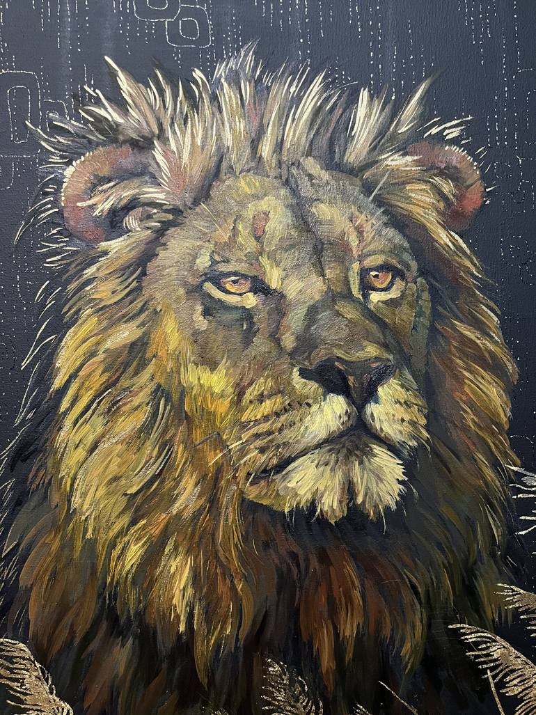 Original Abstract Animal Painting by Alona Vakhmistrova