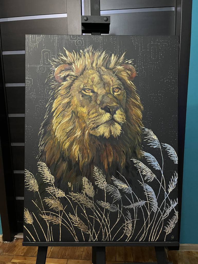 Original Abstract Animal Painting by Alona Vakhmistrova