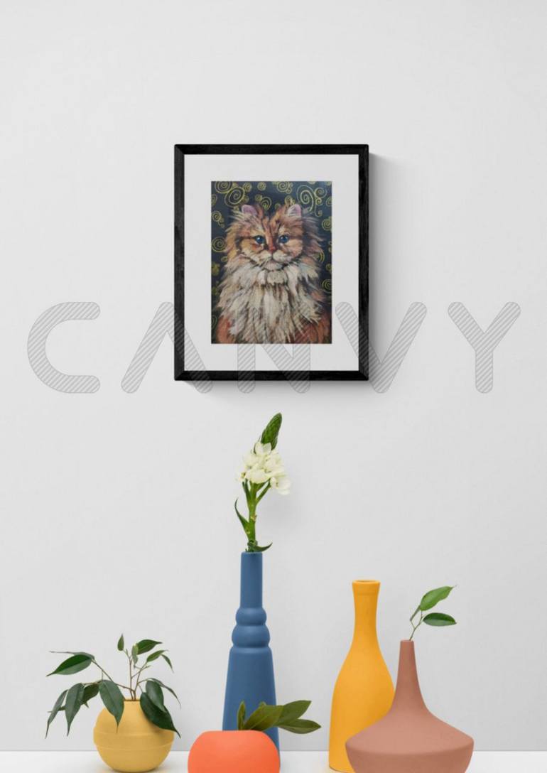 Original Art Deco Animal Painting by Alona Vakhmistrova