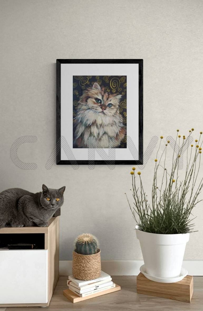 Original Art Deco Animal Painting by Alona Vakhmistrova