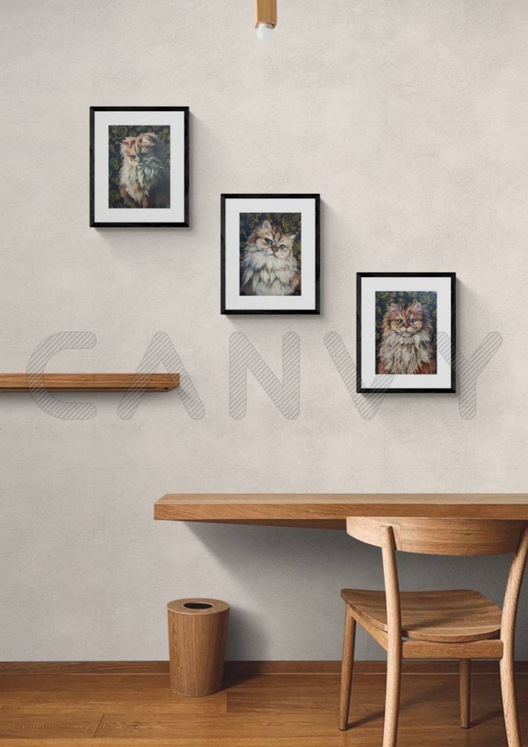 Original Art Deco Animal Painting by Alona Vakhmistrova