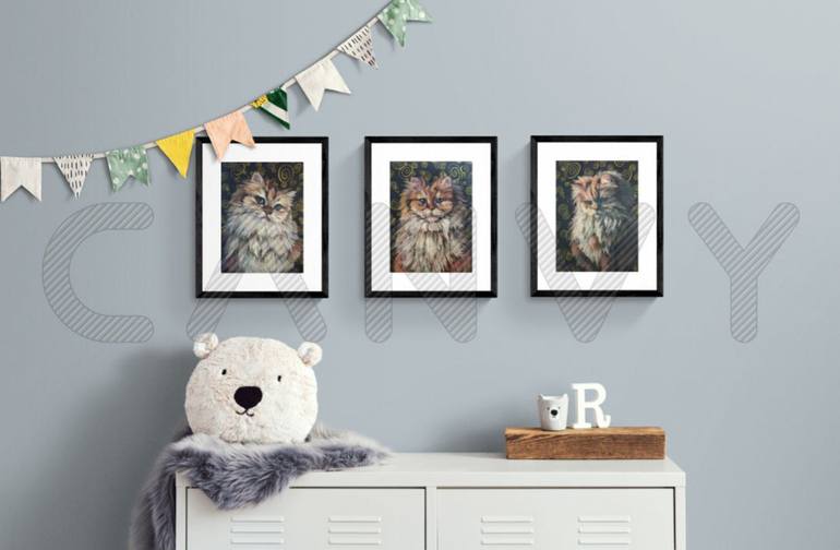Original Art Deco Animal Painting by Alona Vakhmistrova