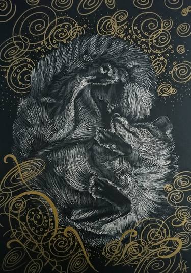 Print of Animal Drawings by Alona Vakhmistrova