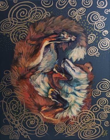 Print of Art Deco Animal Paintings by Alona Vakhmistrova