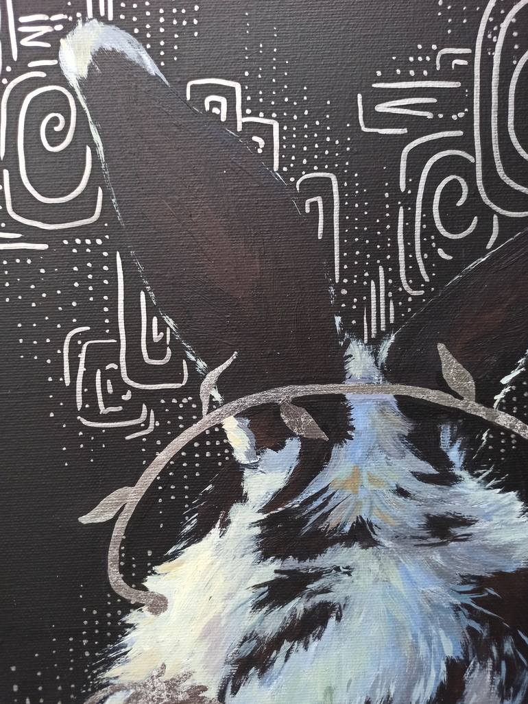 Original Abstract Animal Painting by Alona Vakhmistrova