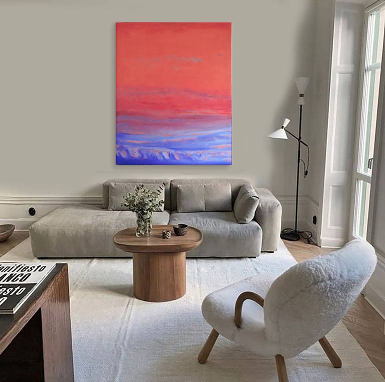 Original Abstract Landscape Painting by Cristian Valentich