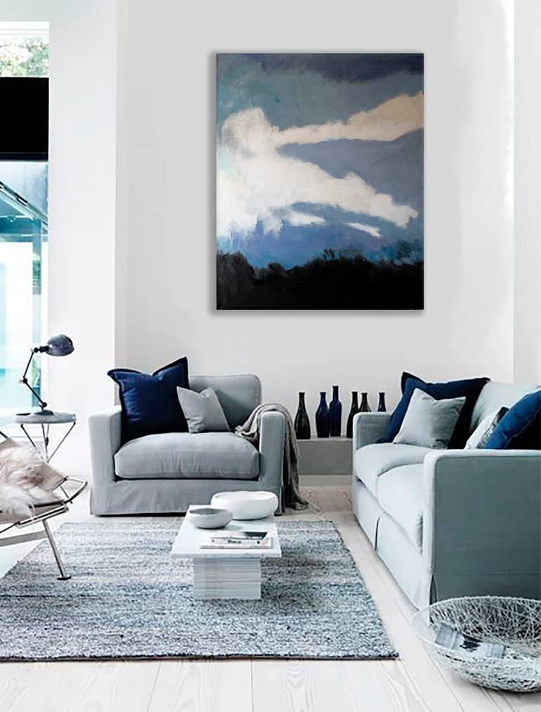 Original Abstract Landscape Painting by Cristian Valentich