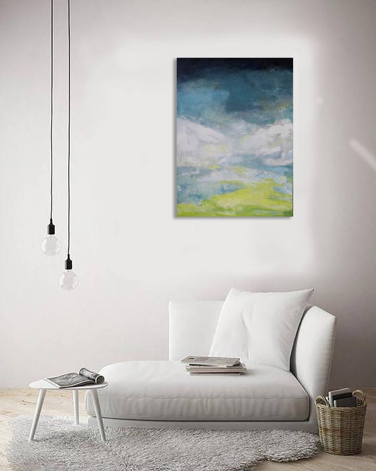 Original Fine Art Abstract Painting by Cristian Valentich