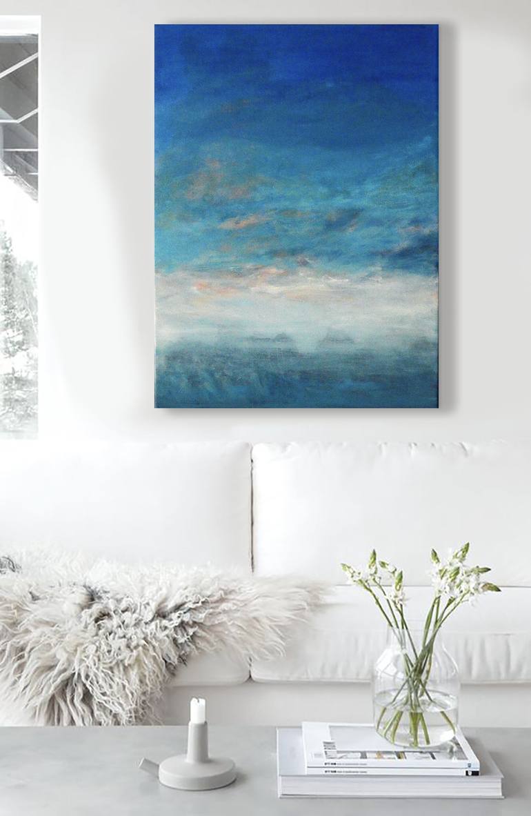 Original Abstract Landscape Painting by Cristian Valentich