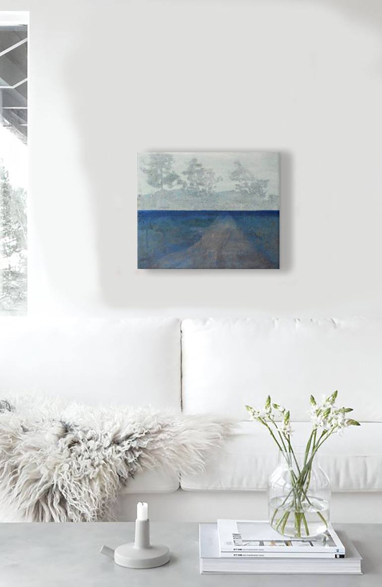 Original Abstract Landscape Painting by Cristian Valentich