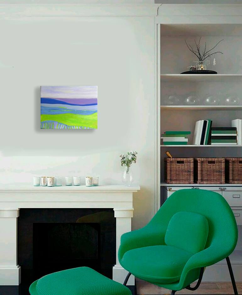 Original Abstract Landscape Painting by Cristian Valentich