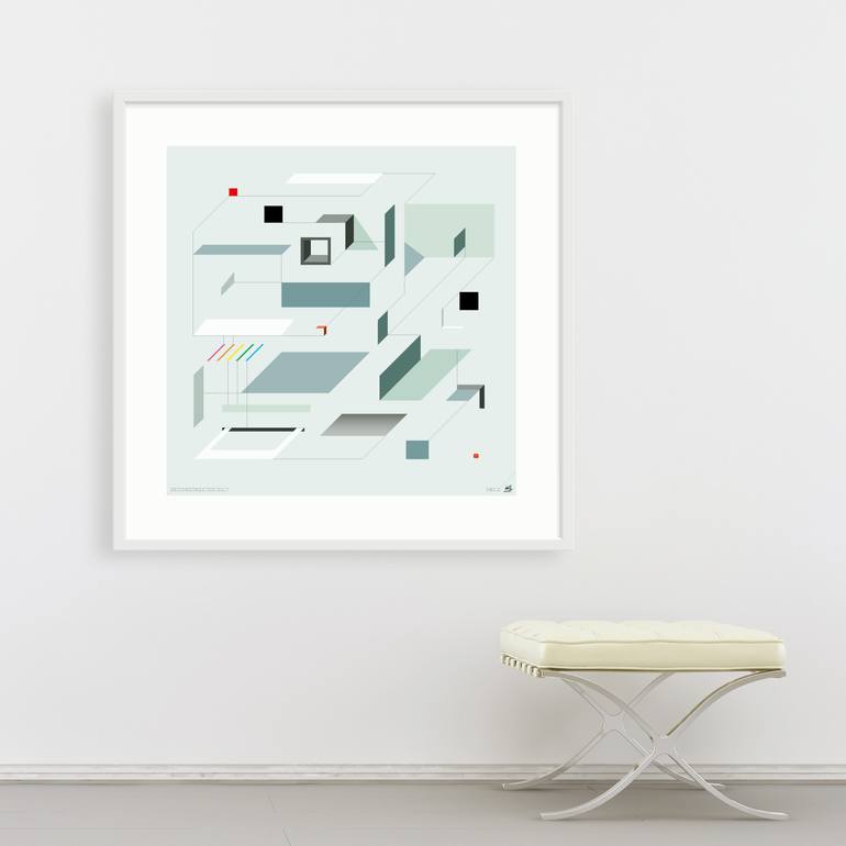 Original Conceptual Abstract Printmaking by Stephen Prior