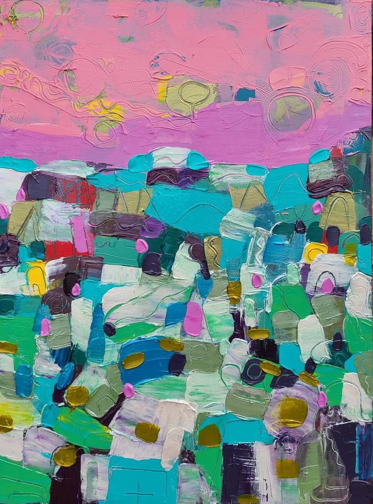 Vivacious view Painting by Stacy Neasham | Saatchi Art