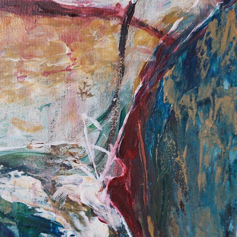 Original Abstract Expressionism Abstract Painting by Benita MalčIūTė