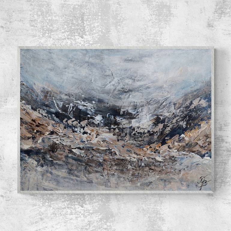 Original Abstract Expressionism Abstract Painting by Benita MalčIūTė