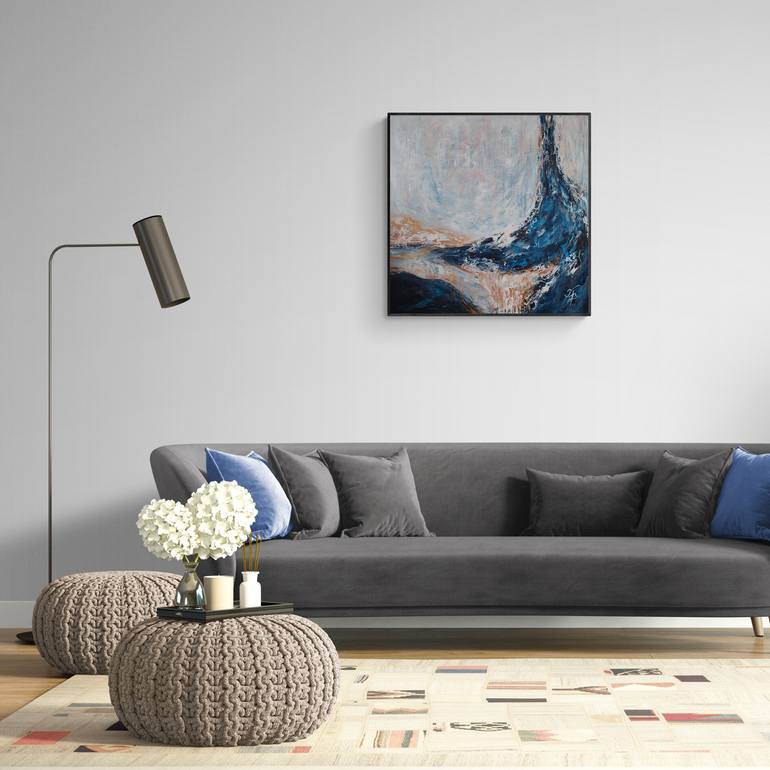 Original Abstract Expressionism Abstract Painting by Benita MalčIūTė