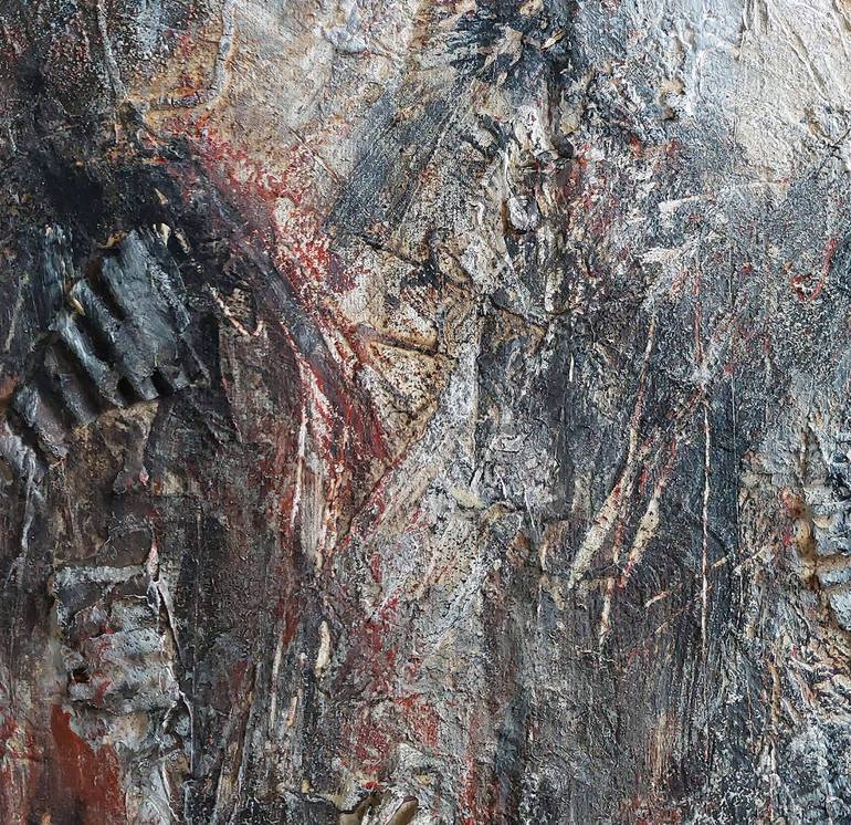 Original Abstract Expressionism Abstract Painting by Benita MalčIūTė