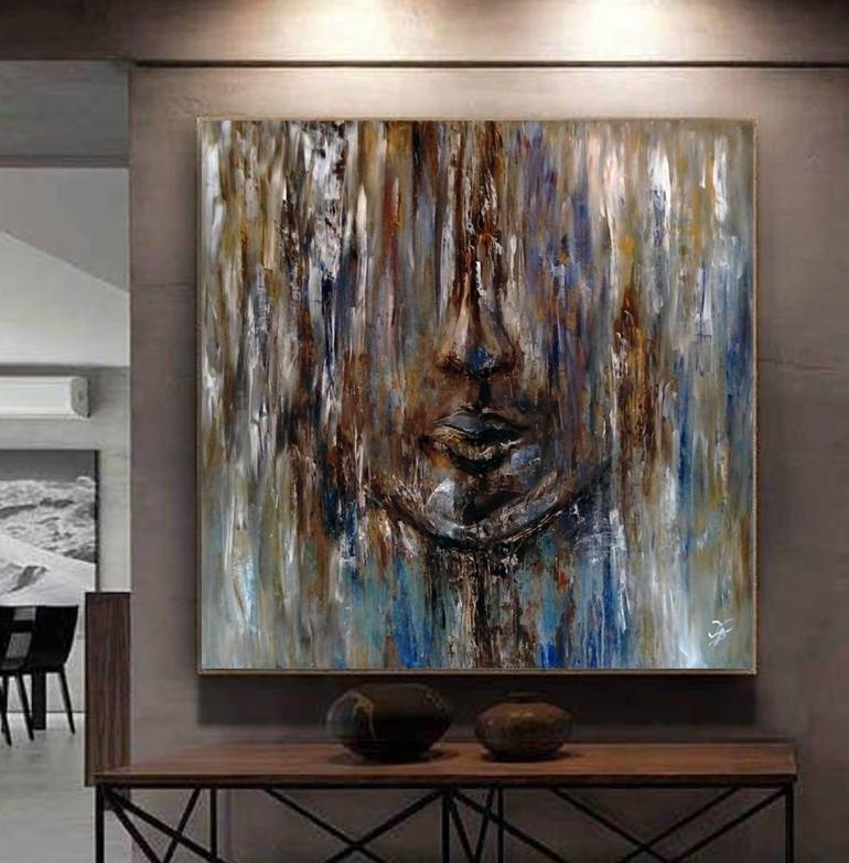 Original Abstract Expressionism Abstract Painting by Benita MalčIūTė