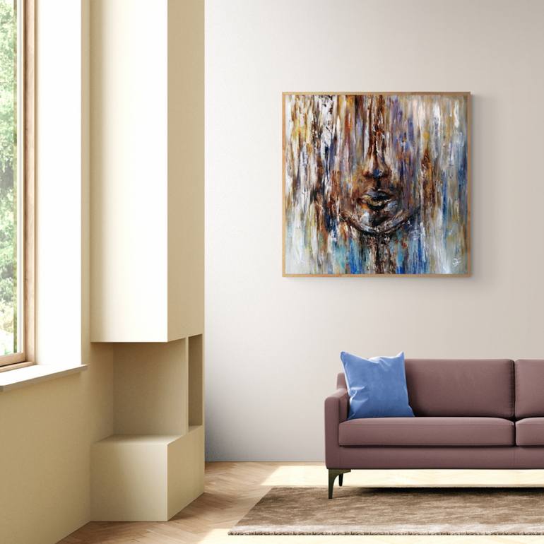 Original Abstract Expressionism Abstract Painting by Benita MalčIūTė