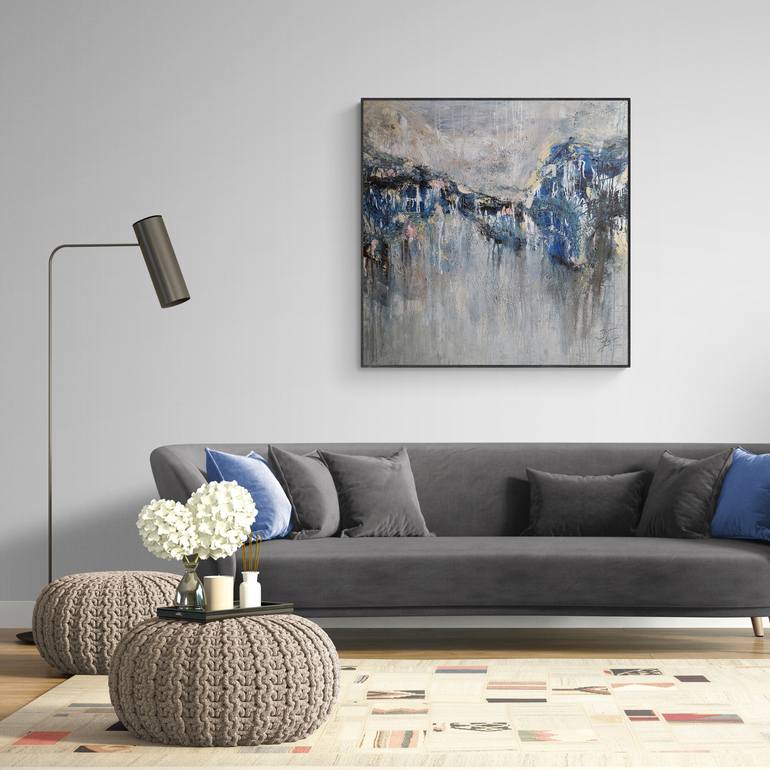 Original Abstract Expressionism Abstract Painting by Benita MalčIūTė