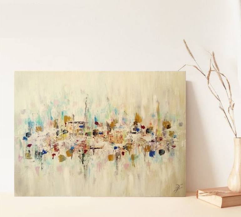 Original Contemporary Abstract Painting by Benita Malčiūtė