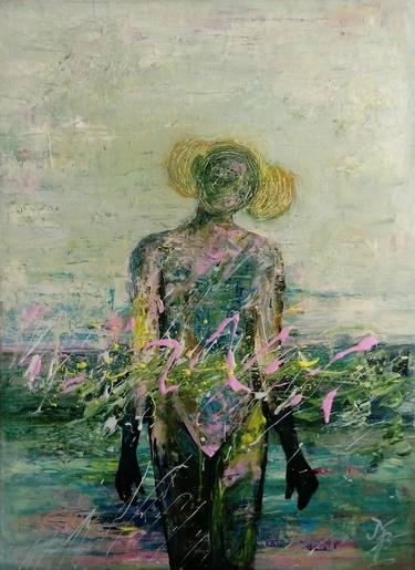 Original Figurative Abstract Paintings by Benita Malčiūtė