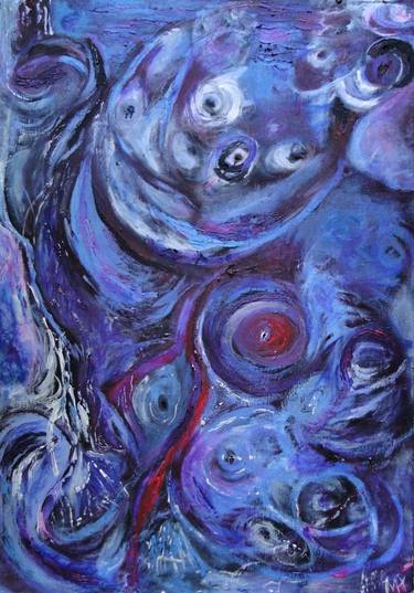 Original Expressionism Abstract Paintings by Iwona Wolinska