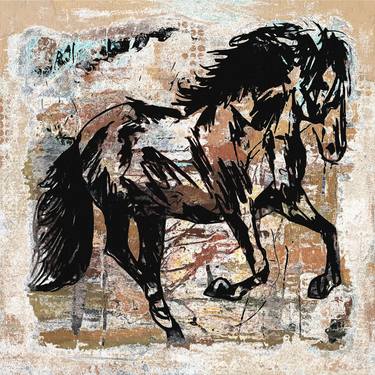 Print of Abstract Horse Drawings by Ronald Bolokofsky