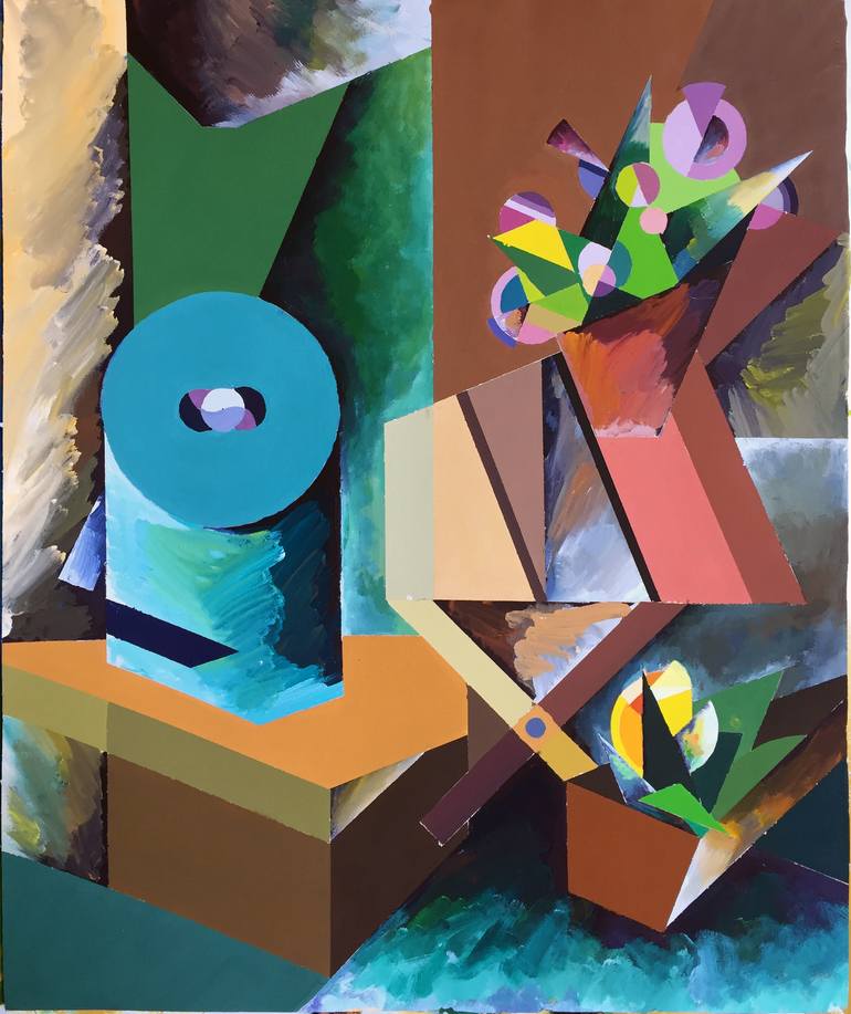 Still Life Box&Chair Painting by Katerina Plekhanova | Saatchi Art