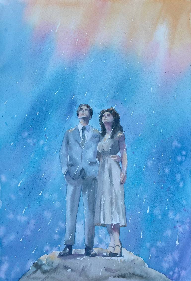 Original Love Painting by Richard Bradshaw | Conceptual Art on Paper | If you want the Rainbow