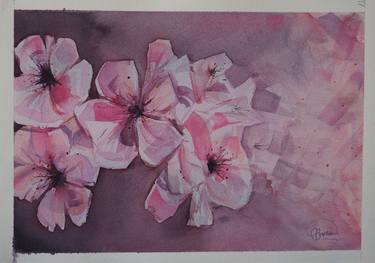 Original Abstract Floral Paintings by Richard Bradshaw