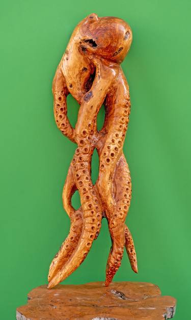 Olive wood (500 y.o.) Octopuss 2 thumb