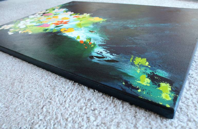 Original Abstract Expressionism Floral Painting by Sohini Ghoshal