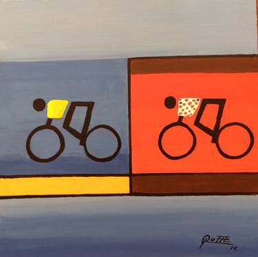 Print of Abstract Expressionism Bicycle Paintings by Sergio Roffe