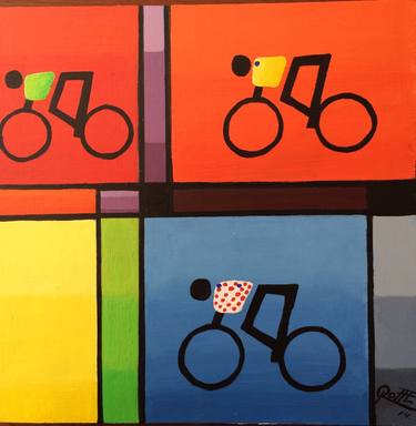 Print of Bicycle Paintings by Sergio Roffe