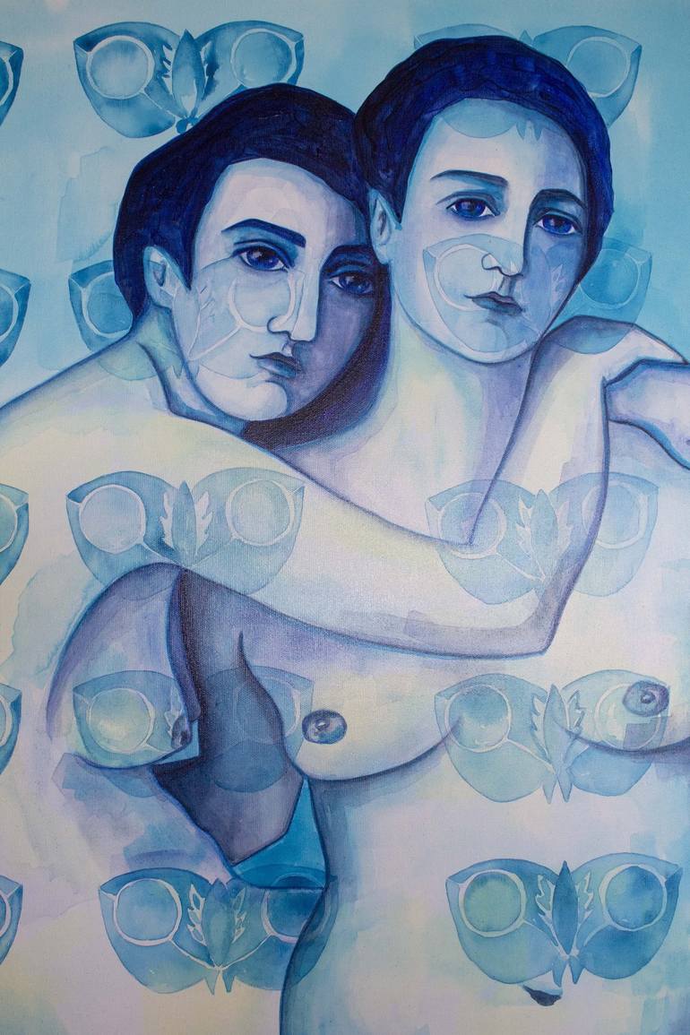Original Nude Painting by Oksana Chumakova