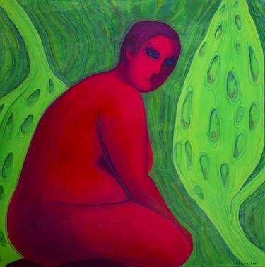 Print of Portraiture Nude Paintings by Oksana Chumakova