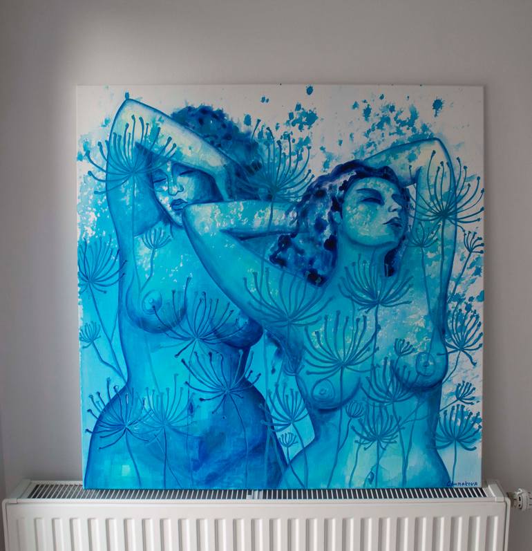 Original Figurative Nude Painting by Oksana Chumakova