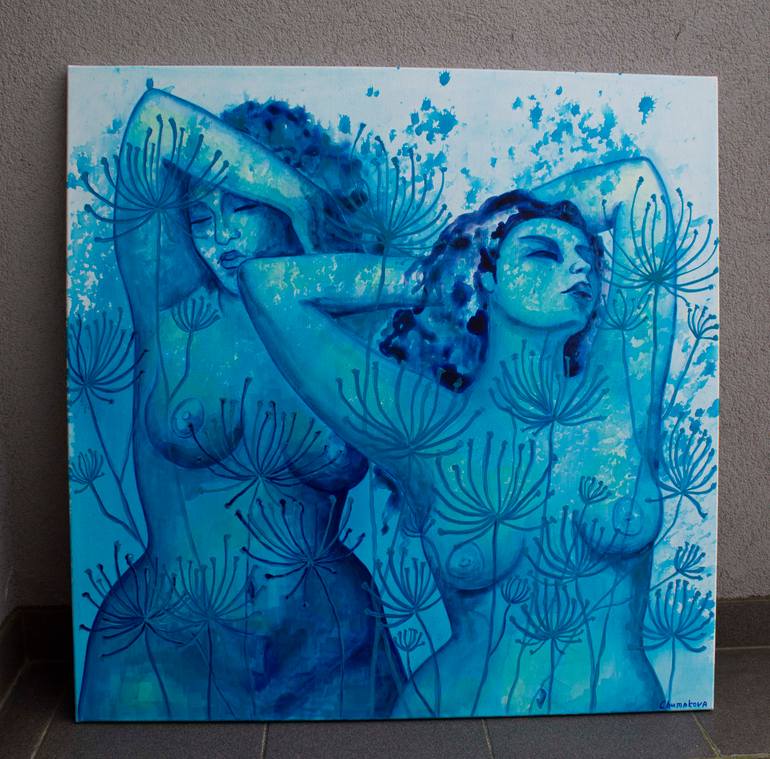 Original Figurative Nude Painting by Oksana Chumakova