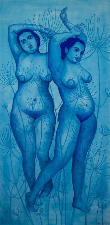 Original Figurative Nude Paintings by Oksana Chumakova